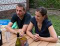 Meinhard and Gisela.<br />August 4, 2012 - At Julian and Gisela's in Brooklyn, New York.
