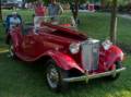 An earlly '50s MG?<br />Antique auto show at Skips.<br />August 25, 2012 - Merrimac, Massachusetts.