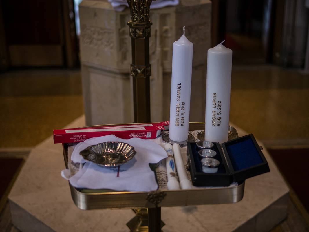 Edgar's and Benjamin's Christening<br />August 5, 2012 - Queen of All Saints Church, Brooklyn, New York.