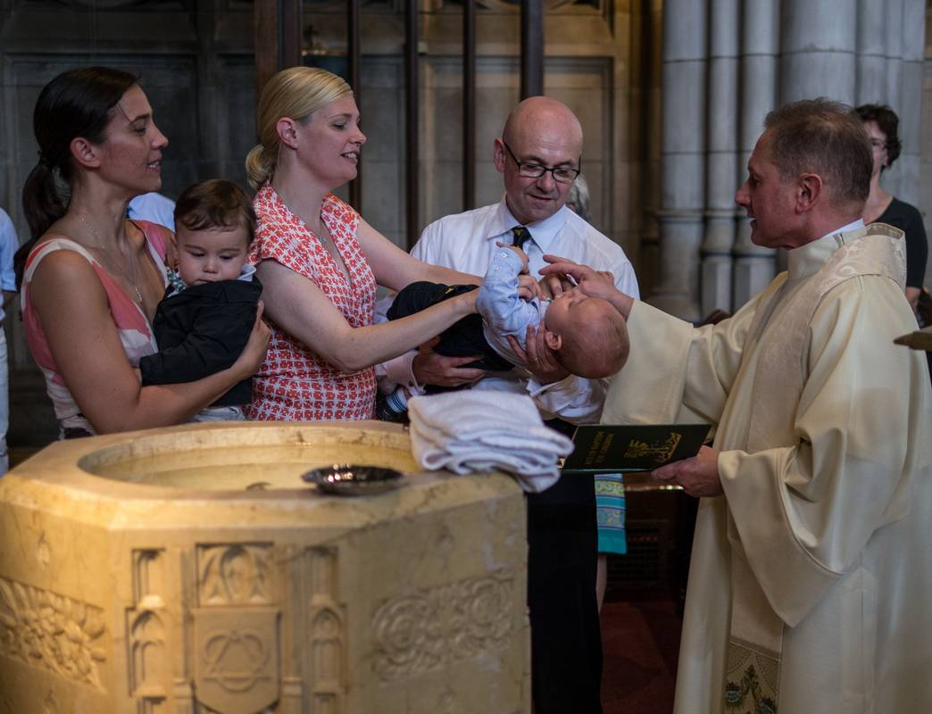 Gisela with Edgar, Cynthia, Jim with Bengamin and Rev. Sullivan.<br />Edgar's and Benjamin's Christening<br />August 5, 2012 - Queen of All Saints Church, Brooklyn, New York.