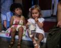 Alina and friend.<br />Edgar's and Benjamin's Christening<br />August 5, 2012 - Queen of All Saints Church, Brooklyn, New York.