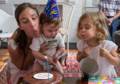 Gisela, Edgar, and Alina.<br />Edgar's Christening and first birthday.<br />August 5, 2012 - At Julian and Gisela's in Brooklyn, New York.