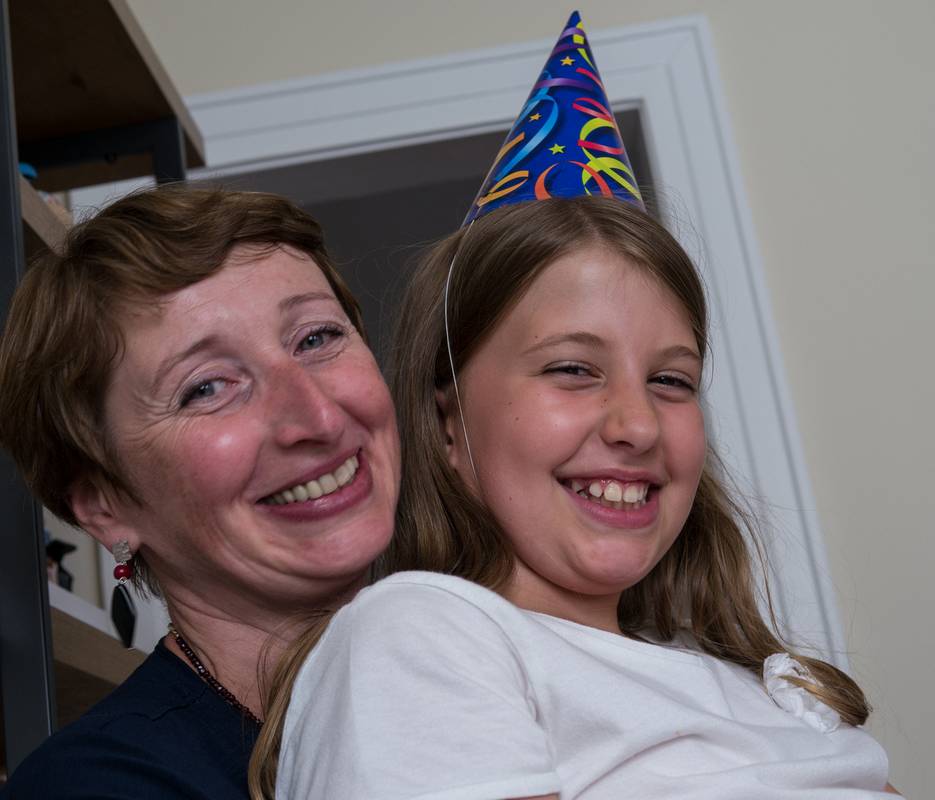 Aunt Monika and her daughter Marlene.<br />Edgar's Christening and first birthday.<br />August 5, 2012 - At Julian and Gisela's in Brooklyn, New York.