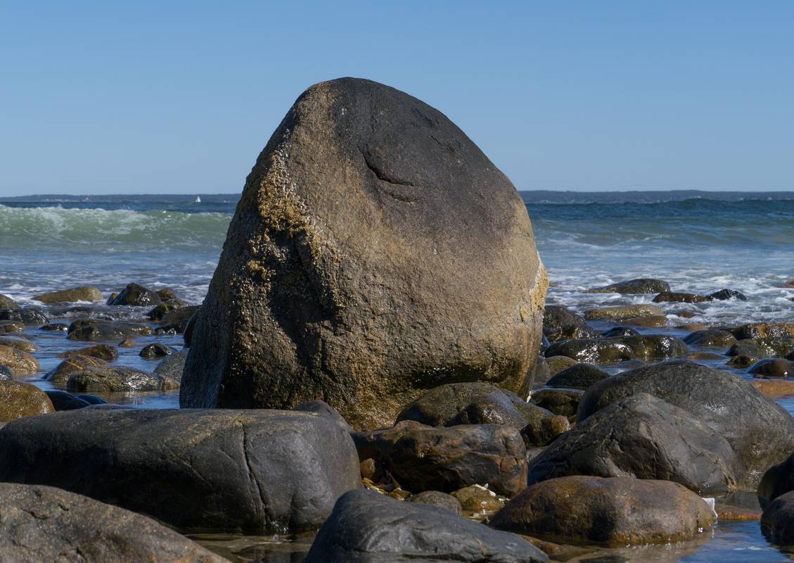 The rock.<br />Sept. 16, 2012 - Sandy Point State Reservation, Plum Island, Massachusetts.