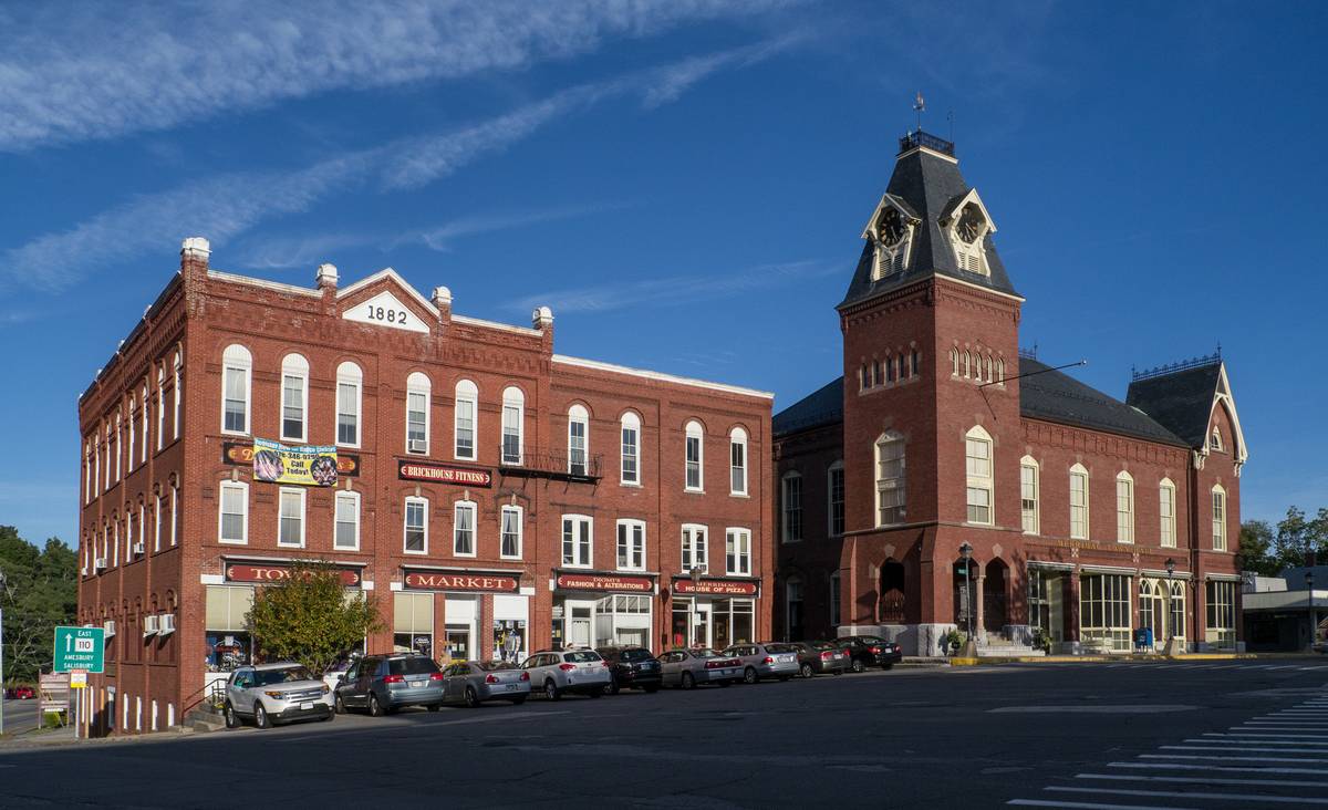 Galant Building and Town Hall.<br />Sept. 19, 2012 - Merrimac, Massachusetts.