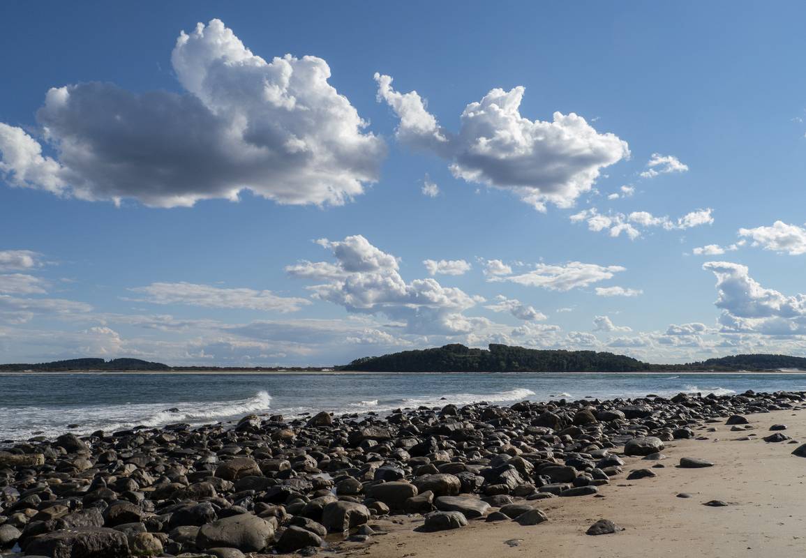 View towards Cranes Beach in Ipswich.<br />Sept. 24, 2012 - Sandy Point State Reservation, Plum Island, Massahusetts.