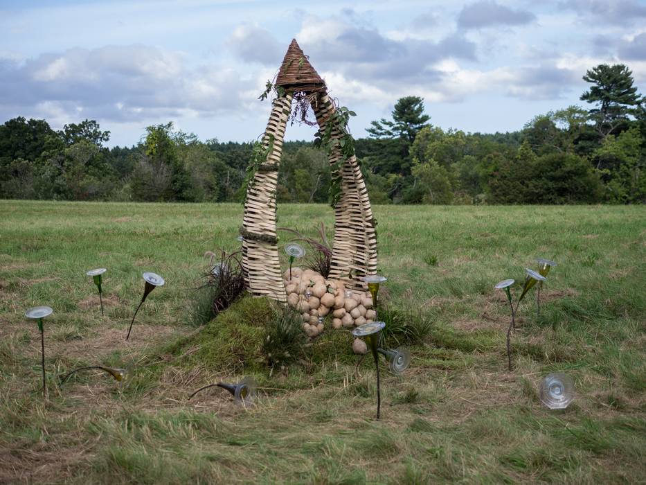 Margo Pullman and Elizabeth Triglione: 'Ripening'.<br />Outdoor Sculpture at Maudslay.<br />Sept. 8, 2012 - Maudslay State Park, Newburyport, Massachusetts.