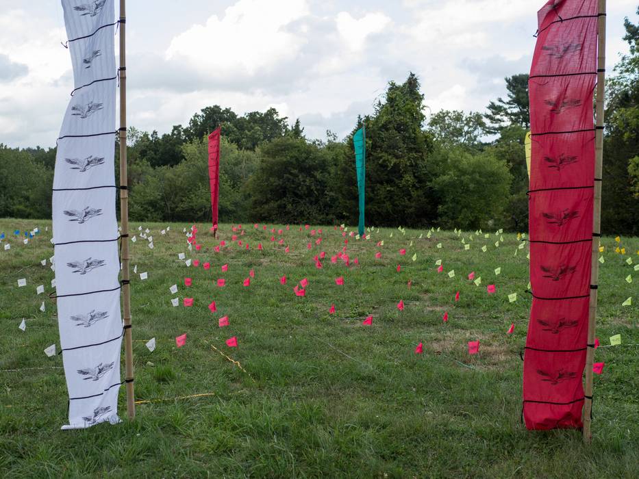 Isabell VanMerlin: 'Labyrinth'.<br />Outdoor Sculpture at Maudslay.<br />Sept. 8, 2012 - Maudslay State Park, Newburyport, Massachusetts.