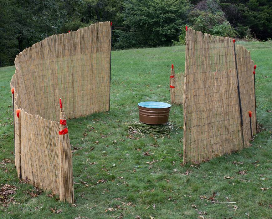 Allison Davis, Anne Mulvey, Rose Russo, Cameron Sesto: 'Synapse'.<br />Outdoor Sculpture at Maudslay.<br />Sept. 8, 2012 - Maudslay State Park, Newburyport, Massachusetts.