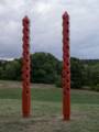 David Davies: 'External Link'.<br />Outdoor Sculpture at Maudslay.<br />Sept. 8, 2012 - Maudslay State Park, Newburyport, Massachusetts.