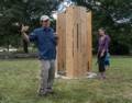 Jay Havighurst: 'Portal'.<br />Outdoor Sculpture at Maudslay.<br />Sept. 8, 2012 - Maudslay State Park, Newburyport, Massachusetts.