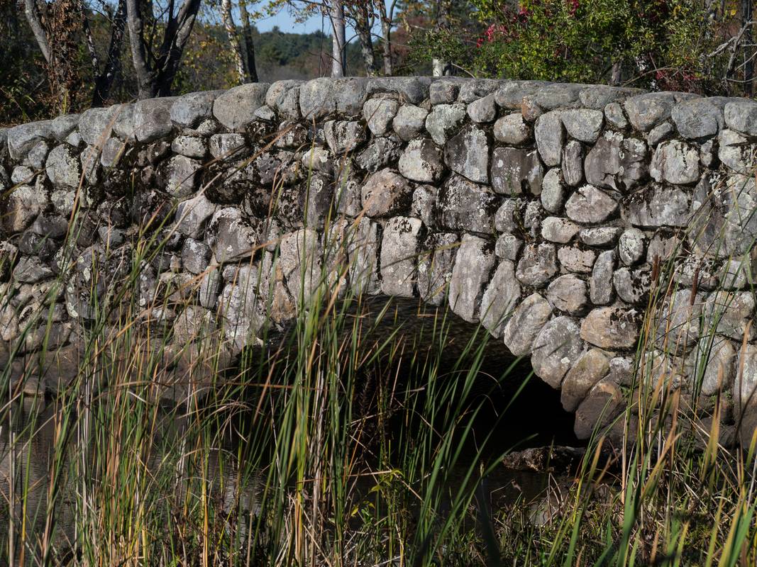 Stone bridge.<br />October 11. 2012 - Ipswich River Wildlife Sanctuary, Topsfield, Massachusetts.