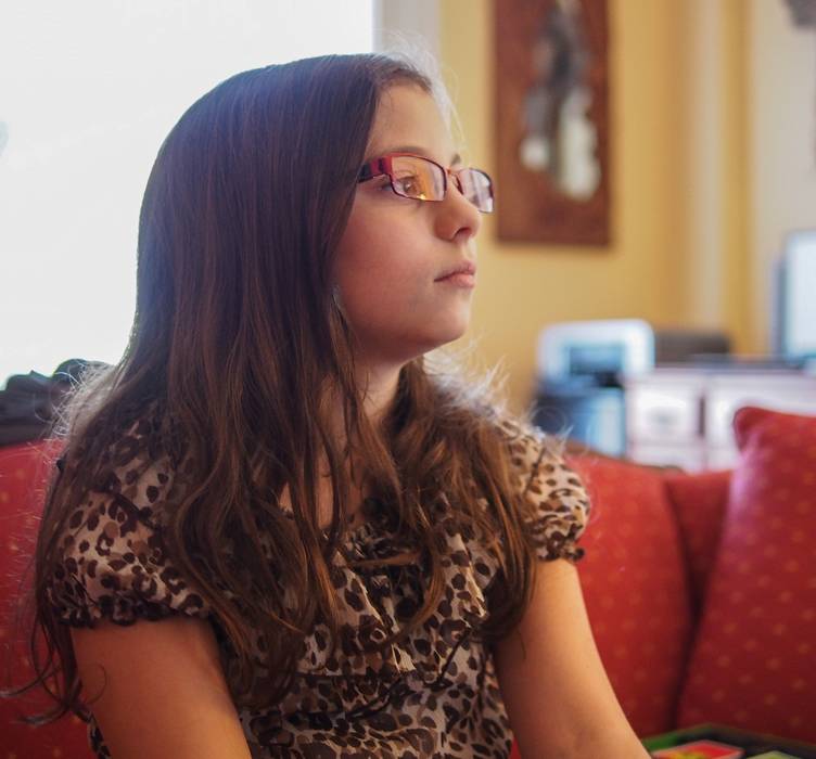 Miranda with new glasses.<br />Thanksgiving Day at Paul and Norma's.<br />Nov. 23, 2012 -Tewksbury, Massachusetts.