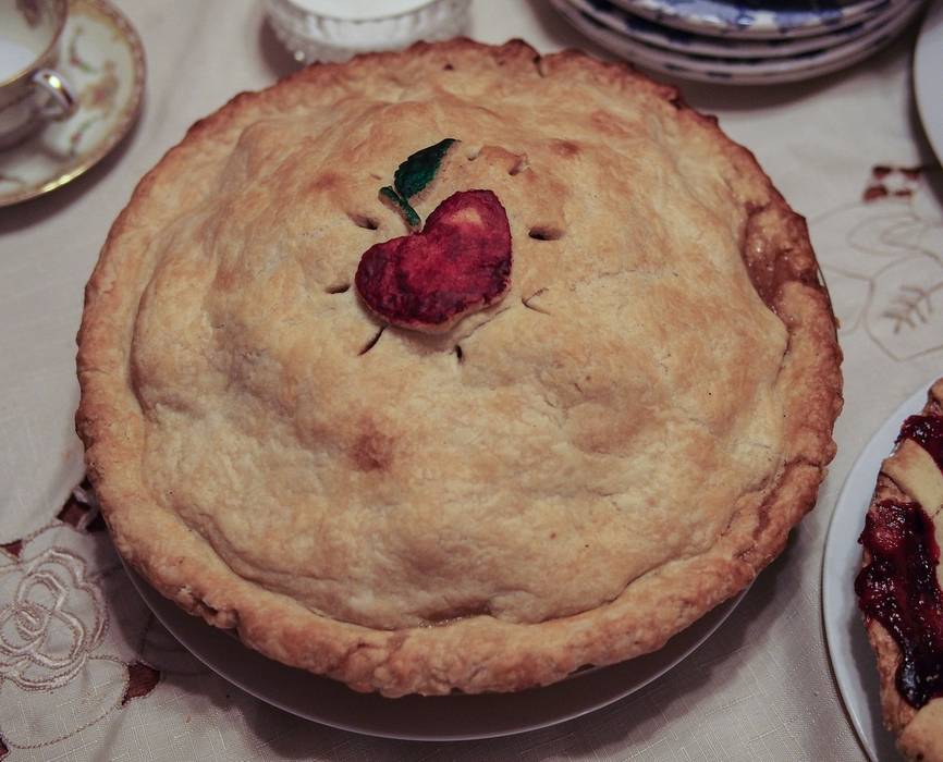 Joyce's apple pie.<br />Thanksgiving Day at Paul and Norma's.<br />Nov. 23, 2012 -Tewksbury, Massachusetts.