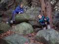 Miranda and Matthew at the Rockery.<br />Nov. 23, 2012 - Ipswich River Wildlife Sanctuary, Topsfield, Massachusetts.