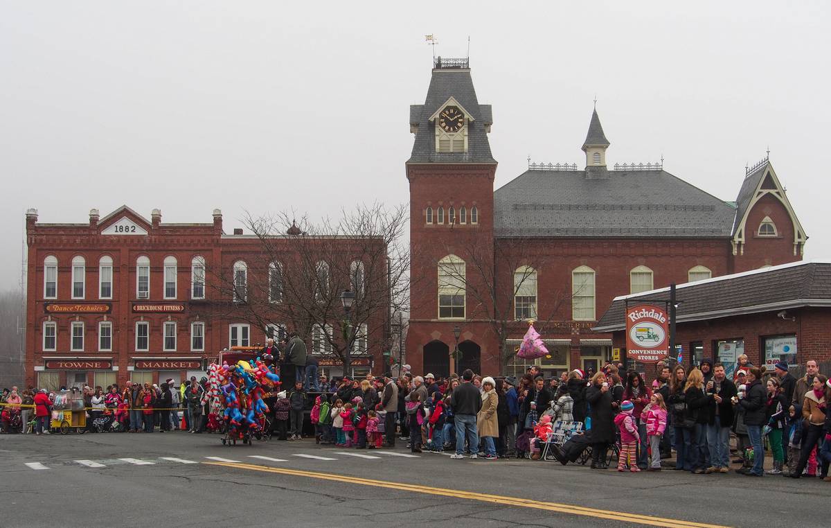 Dec. 2, 2012 - Santa Parade in Merrimac, Massachusetts.
