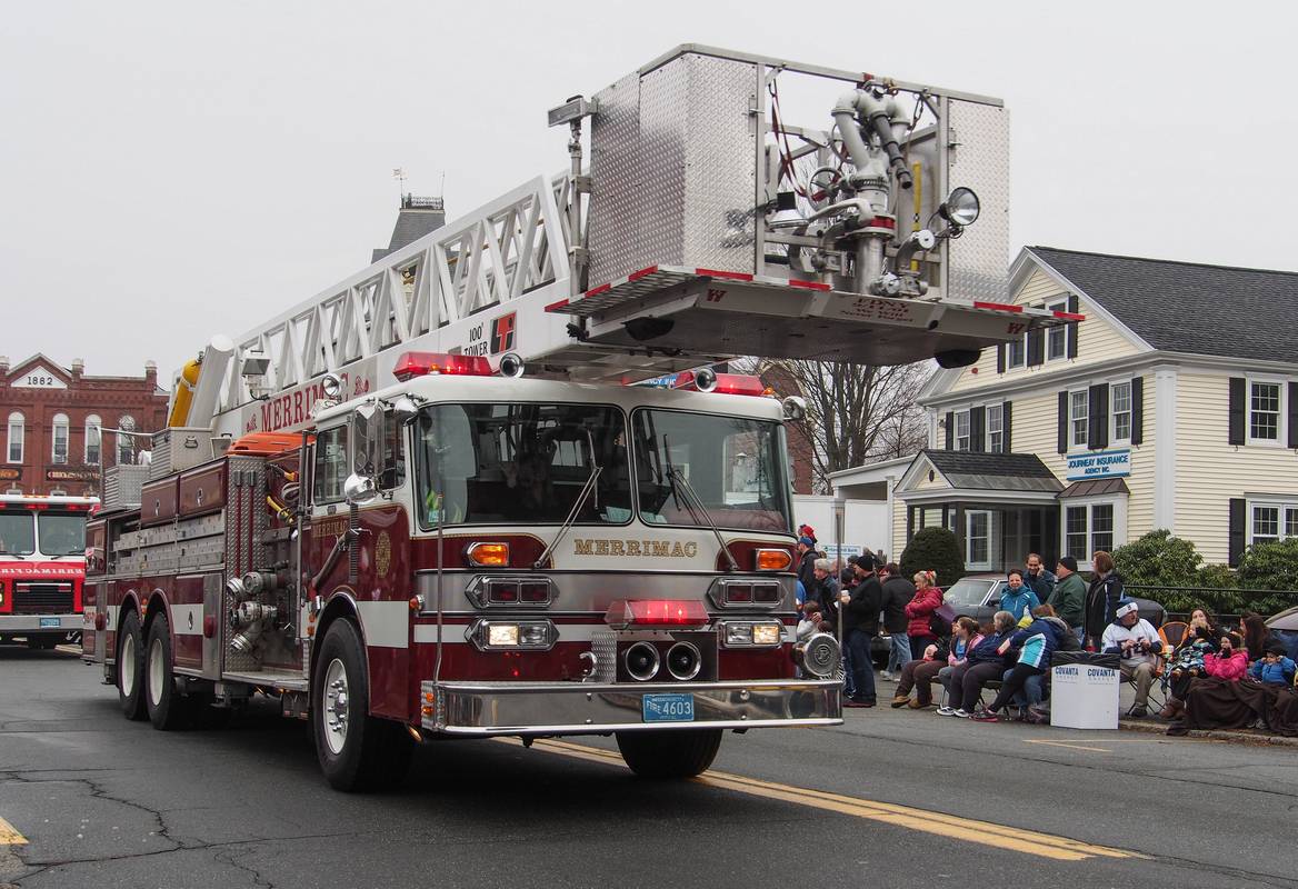 Dec. 2, 2012 - Santa Parade in Merrimac, Massachusetts.