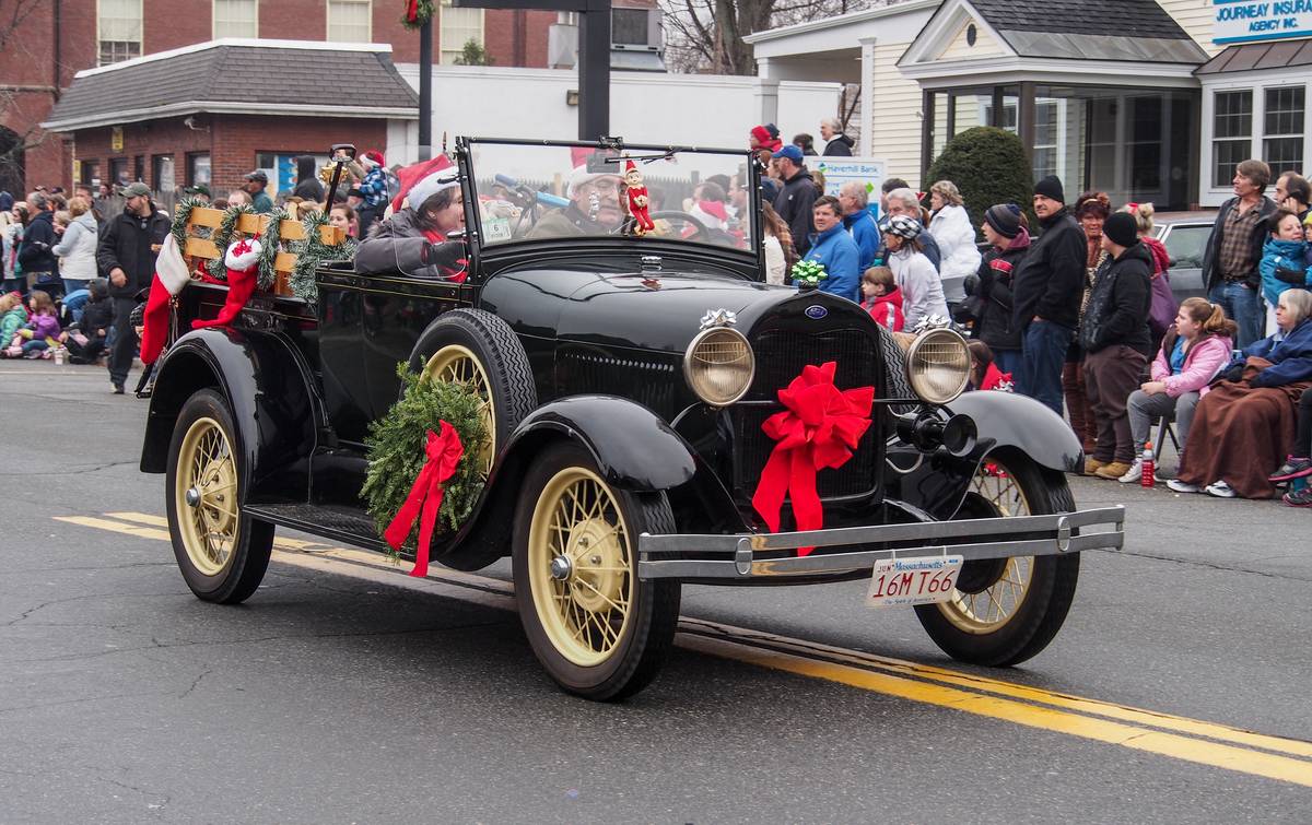 Dec. 2, 2012 - Santa Parade in Merrimac, Massachusetts.