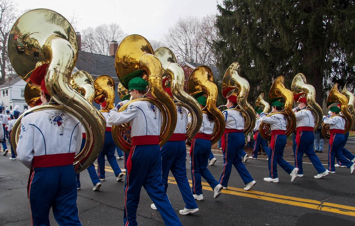 Dec. 2, 2012 - Santa Parade in Merrimac, Massachusetts.