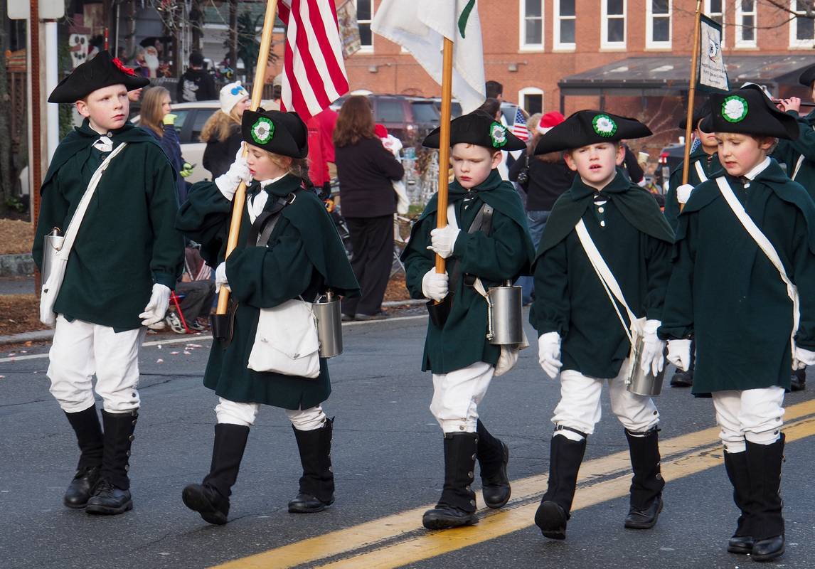 Dec. 2, 2012 - Santa Parade in Merrimac, Massachusetts.