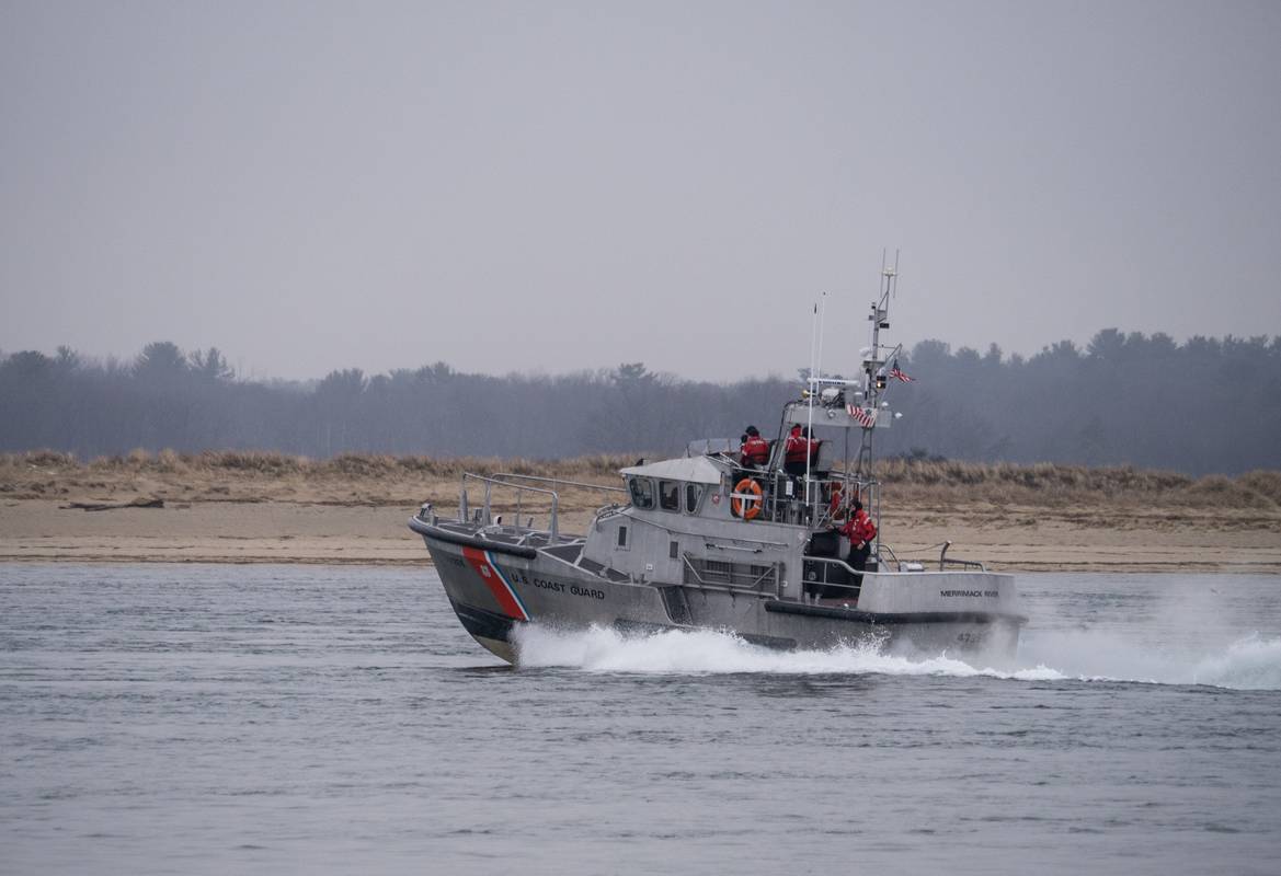 The Coast Guard.<br />An outing with the Photographic Society of the Parker River Natonal Wildlife Refuge.<br />Jan. 12, 2013 - North end of Plum Island, Massachusetts.