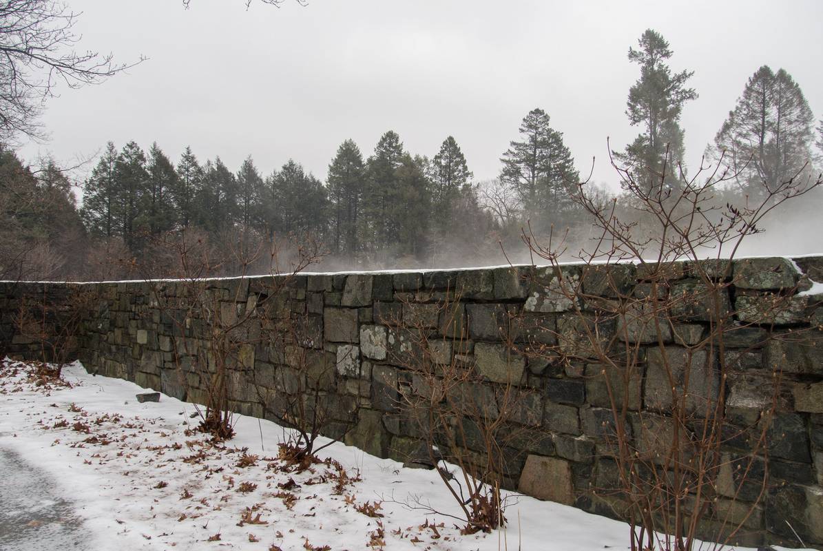 A walk in the park on a foggy afternoon.<br />Jan. 30, 2013 - Maudslay State Park, Newburyport, Massachusetts.