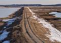 View south from Hellcat observation tower.<br />Feb. 13, 2013 - Parker River National Wildlife Refuge, Plum Island, Massachusetts.