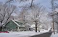 Looking NW along our street.<br />The morning after a sitcky snowfall.<br />Feb. 25, 2013 - Merrimac, Massachusetts.