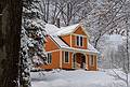 House in the neighborhood.<br />The morning after a sitcky snowfall.<br />Feb. 25, 2013 - Merrimac, Massachusetts.