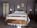 Bed in our room at the Wildflower Inn.<br />March 5, 2013 - Lyndonville, Varmont