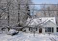 View out the front door on the first day of spring.<br />March 20, 2013 - Merrimac, Massachusetts.