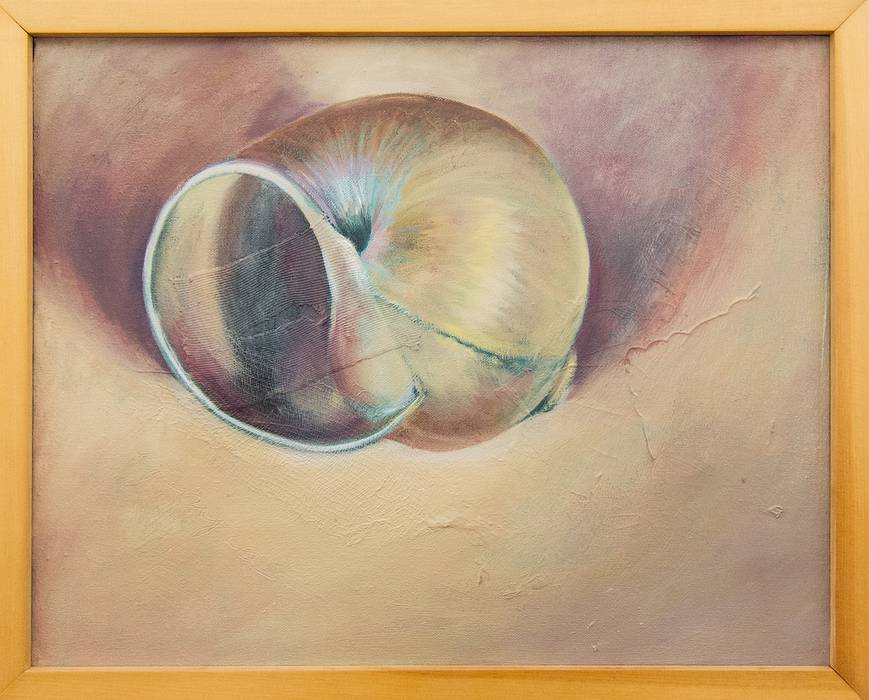March 24, 2013 - Merrimac, Massachusetts.<br />Painting by Joyce on dining room wall.