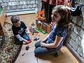 Matthew and Miranda in Matthew's room.<br />Melody visiting from California.<br />April 7, 2013 - At Carl and Holly's in Mendon, Massachusetts.