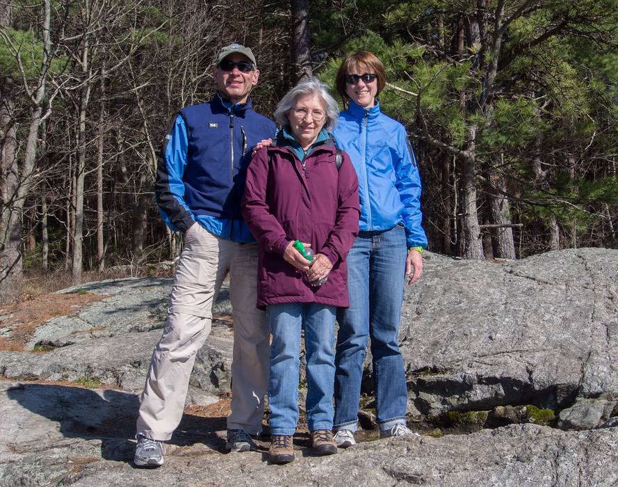 Oscar, Joyce, and Leslie.<br />April 21, 2013 - Maudslay State Park, Newburyport, Massachusetts.