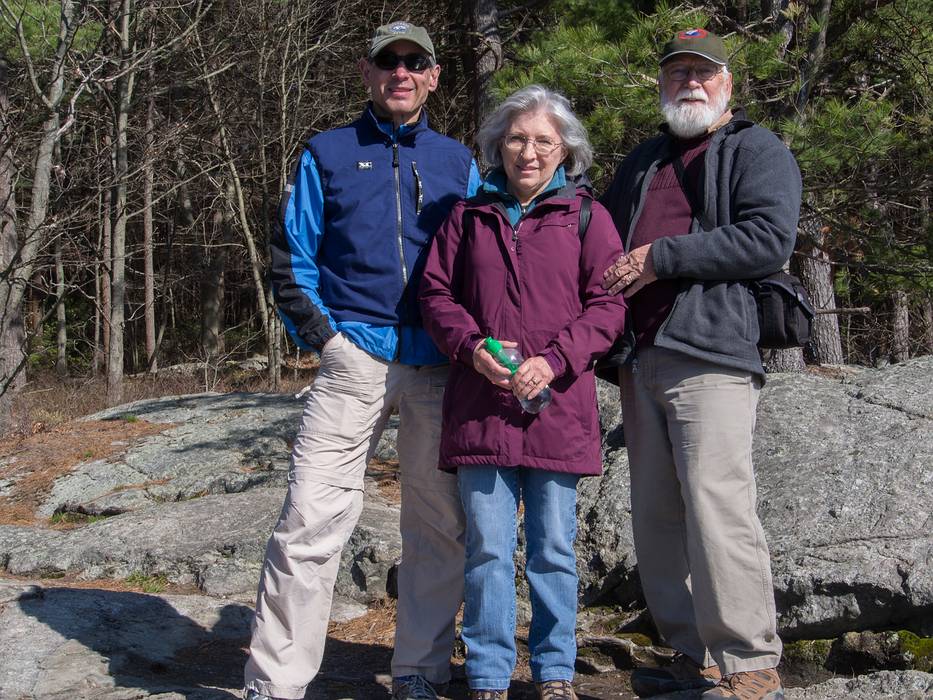 Oscar, Joyce, and Egils.<br />April 21, 2013 - Maudslay State Park, Newburyport, Massachusetts.