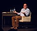 Matthew Quick, author of 'Silver Lining Playbook' and other books, being interviewed.<br />April 26, 2013 - Firehouse Center for the Arts, Newburyport, Massachusetts.