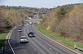 I-495 looking east from Locust Street bridge.<br />May 1, 2013 - Merrimac, Massachusetts.
