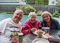 Mother's Day dinner.<br />Norma, Marie, and Joyce.<br />May 12, 2013 - At Marie's in Lawrence, Massachusetts.