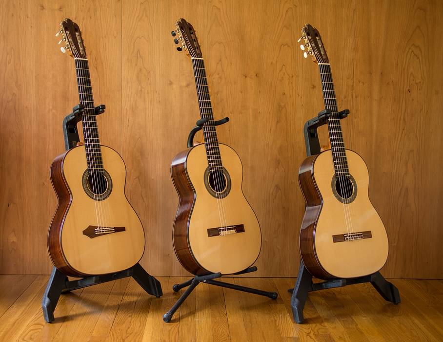 Oscar's guitars.<br />May 14, 2013 - At Oscar and Leslie's in North Andover, Massachusetts.
