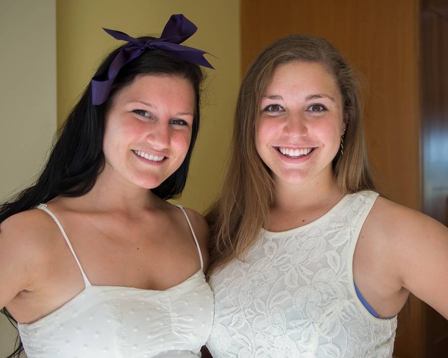 Laura and Marissa.<br />Marissa's and Laura's High School Graduation celebration.<br />June 2, 2013 - At Tom and Kim's in South Hampton, New Hampshire.