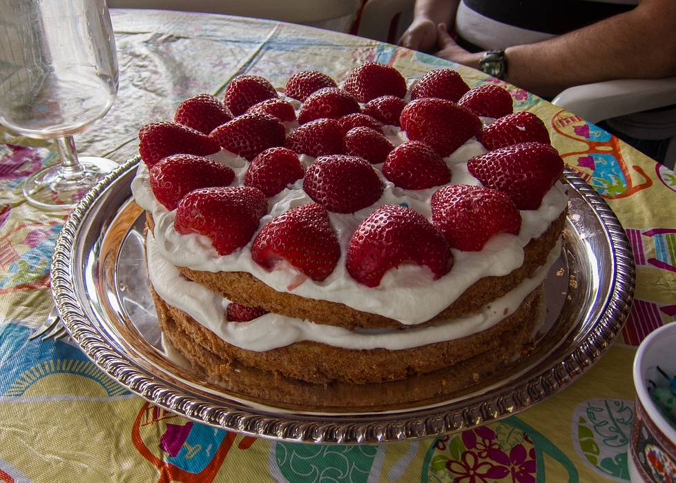 The birthday cake, yummy.<br />Carl's and Egils' birthday celebration.<br />June 9, 2013 - At Marie's in Lawrence, Massachusetts.