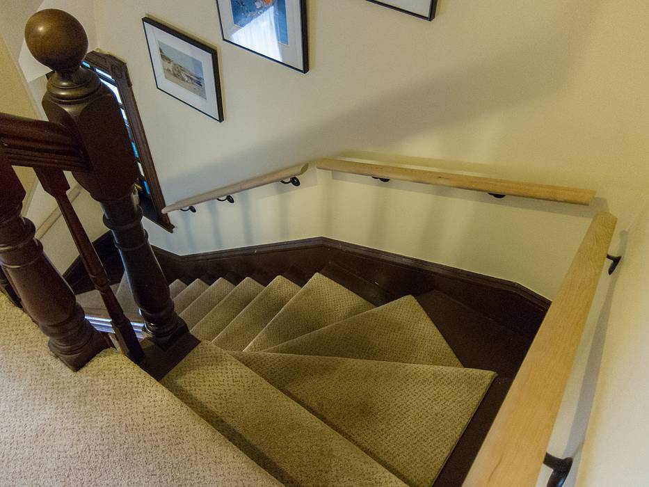 New railing to help Memere up the stairs.<br />June 10, 2013 - Merrimac, Massachusetts.