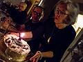 Joyce with birthday cake. John and Caray looking on.<br />Egils' birthday 2nd birthday celebration.<br />June 13, 2013 - Merrimac, Massachusetts.