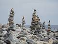 Rock sculptures.<br />June 16, 2013 - Sandy Point State Reservation, Plum Island, Massachusetts.