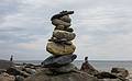 Rock sculptures.<br />June 16, 2013 - Sandy Point State Reservation, Plum Island, Massachusetts.