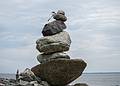 Rock sculptures.<br />June 16, 2013 - Sandy Point State Reservation, Plum Island, Massachusetts.