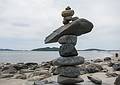 Rock sculpture.<br />June 16, 2013 - Sandy Point State Reservation, Plum Island, Massachusetts.