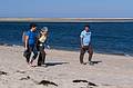 Melody, Joyce and Sati on Chatham Lighthouse Beach.<br />June 20, 2013 - Chatham, Massachusetts.