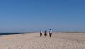 Joyce, Melody and Sati on Chatham Lighthouse Beach.<br />June 20, 2013 - Chatham, Massachusetts.