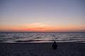 Joyce watching the sunset at Skaket Beach.<br />June 20, 2013 - Orleans, Cape Cod, Massachusetts.